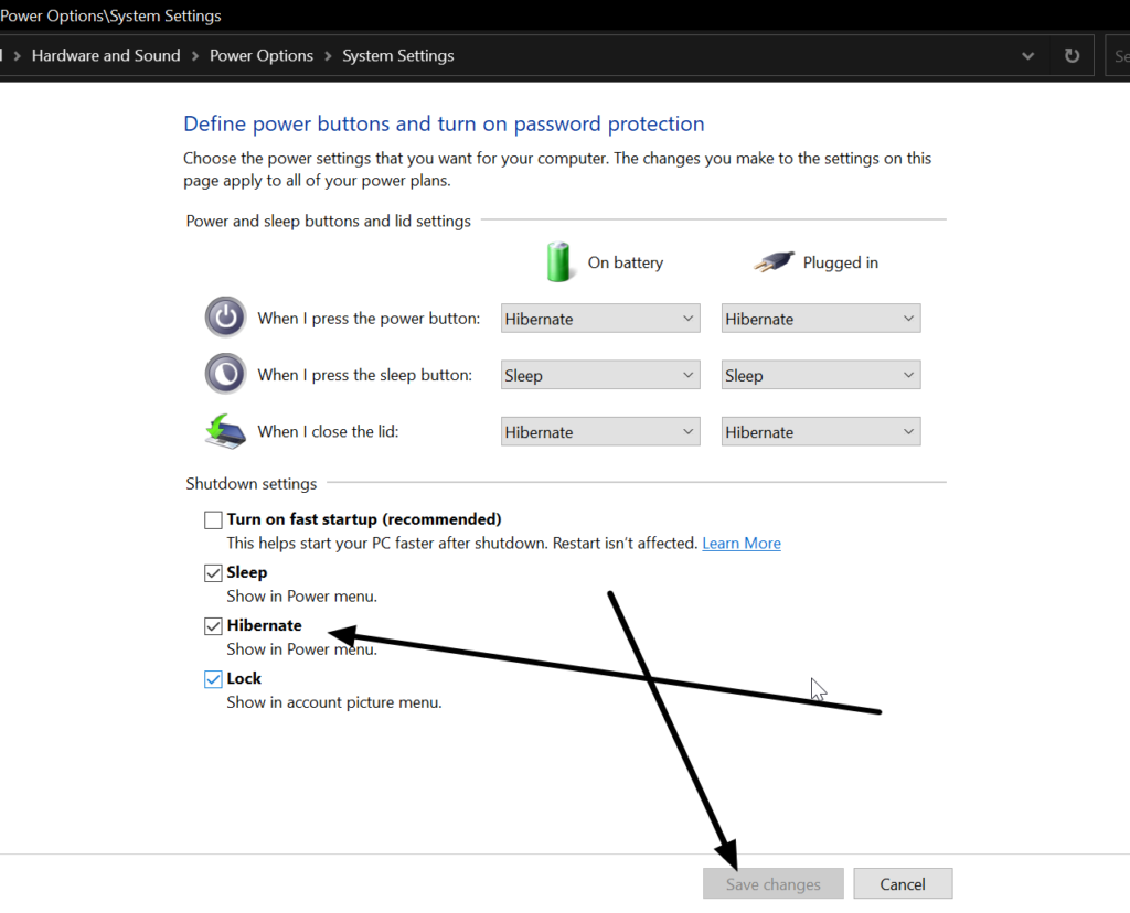 Enable Hibernate Option on Windows PC Power Menu