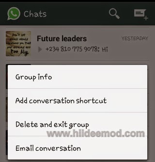 How to Remove Yourself from a Whatsapp Group Chat-www.hiideemod.com How to Remove Yourself from a Whatsapp Group Chat-www.hiideemod.com