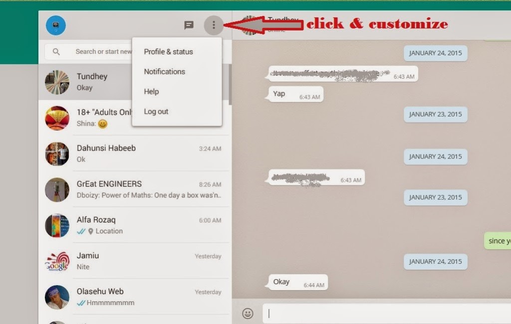 edit your whatsap profile on pc edit your whatsap profile on pc