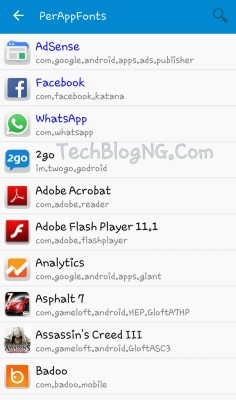 Change android fonts