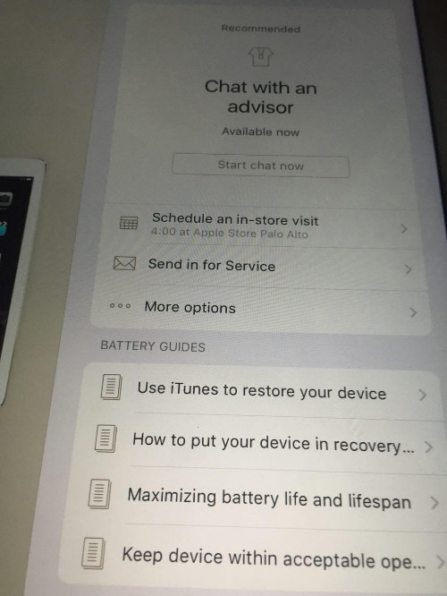 Apple support Apps