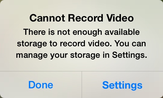 Not Enough Storage on IPhone
