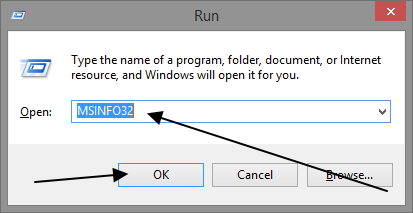 run msinfo32