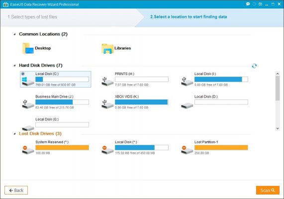 data recovery wizard