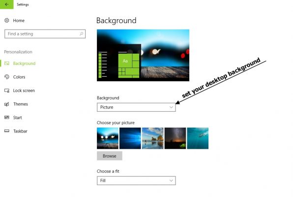 background settings-windows 10
