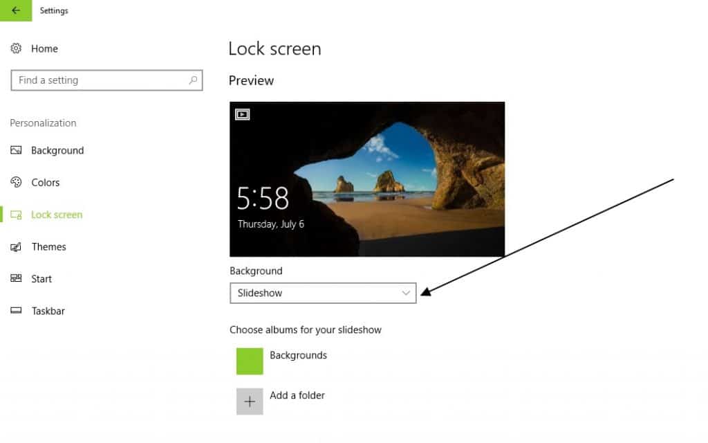 lockscreen settings