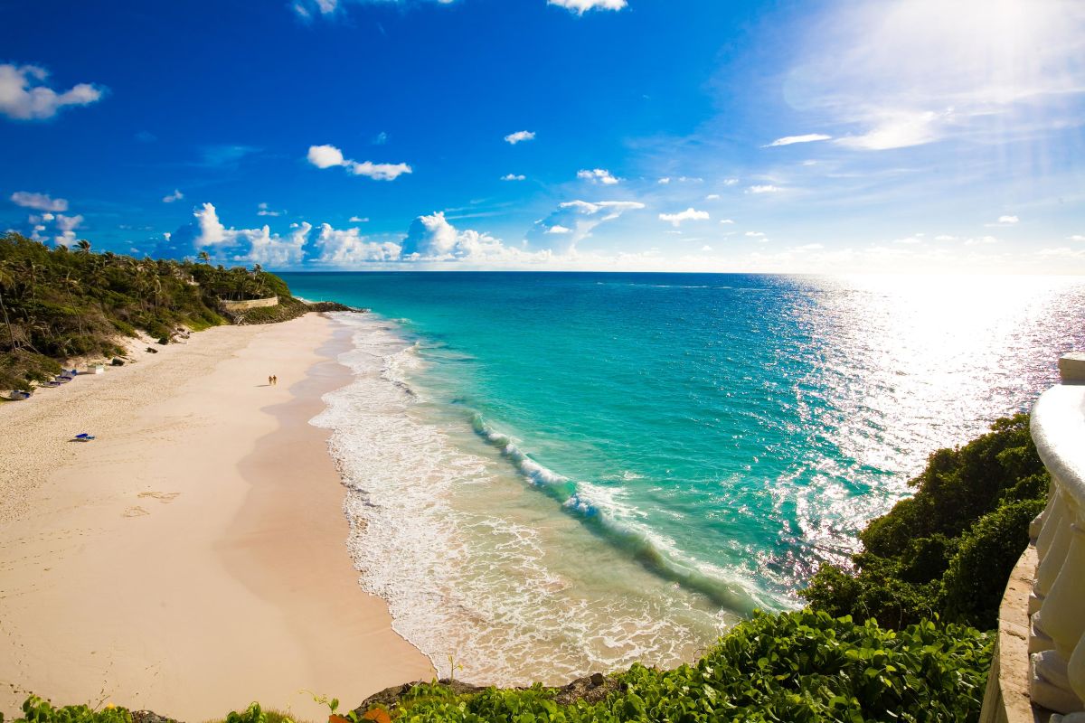 Crane Beach in Barbados - pink sand beaches