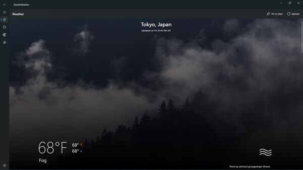 SimpleWeather - A simple weather app
