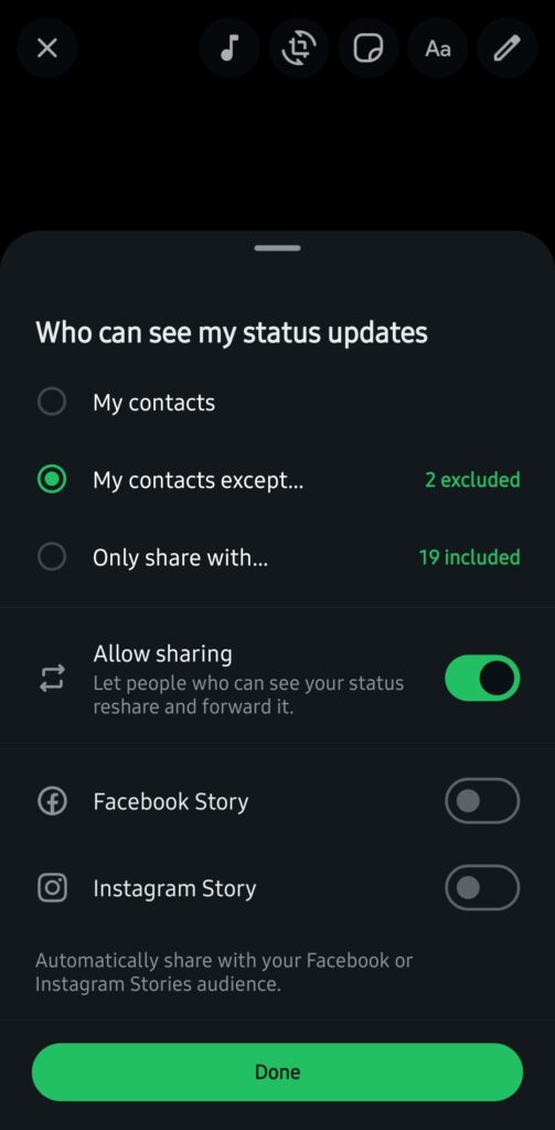 How to Activate the WhatsApp Status Reshare Button